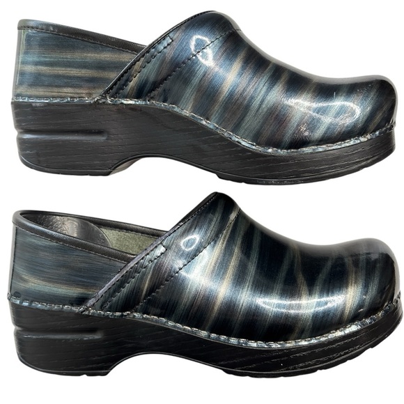 Dansko Professional Clog Nursing Shoe Muli-Color Patent Leather Size 37 6.5 /  7 - Picture 6 of 14